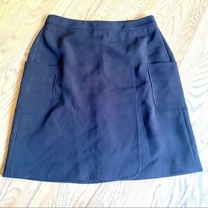 Brooks Brothers navy ALine career skirt NWT! 10
